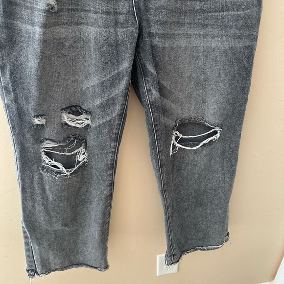 Special A Distressed wide leg gray fray jean size 11 30 - Picture 2 of 7